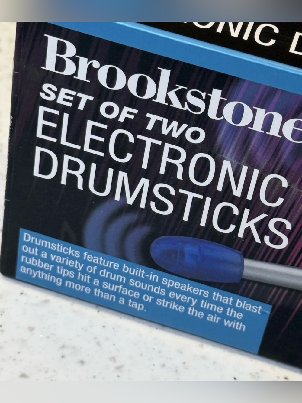 Brookstone - Set of Two Electronic Drumsticks - Built in Speakers - Instruments - Picture 9 of 11